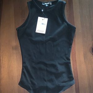 High-Neck Racer Back Bodysuit